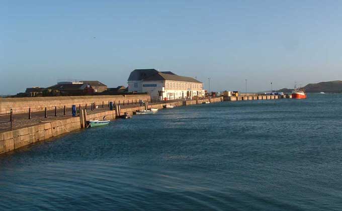 A view over the quay