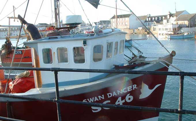 The Swan Dancer fishing boat