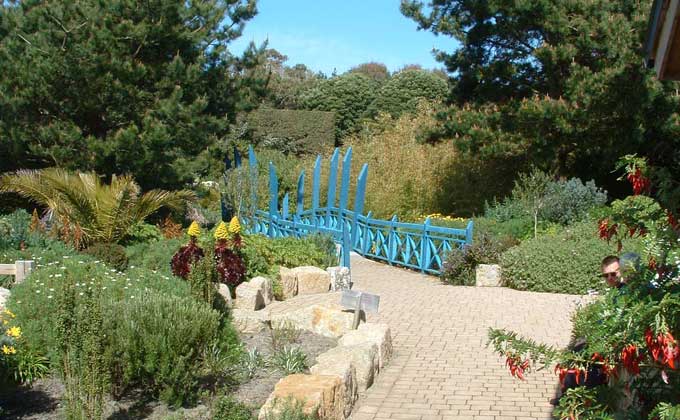 Tresco Abbey Gardens bridge