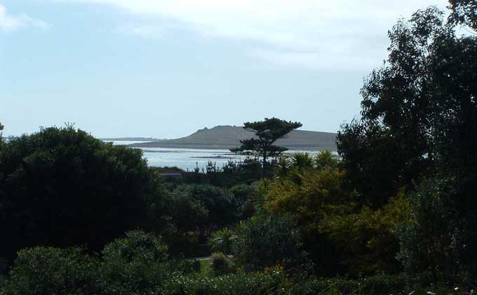 Bryher from the Tresco Gardens