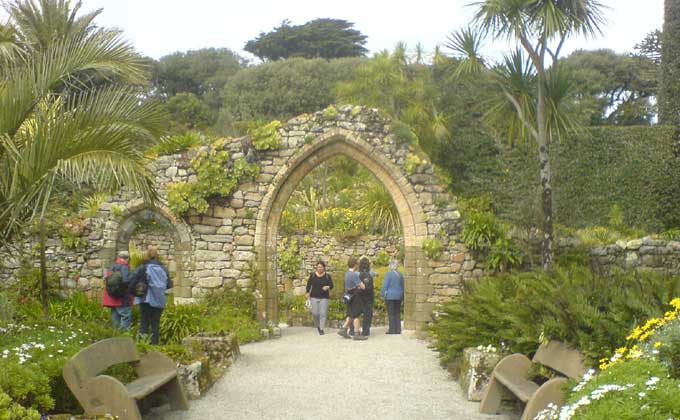 The arches in The Tresco Gardens